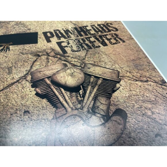 LE GM Harley Davidson motorcycle print artwork signed 3/50 skull 16x12" READ - Picture 3 of 6